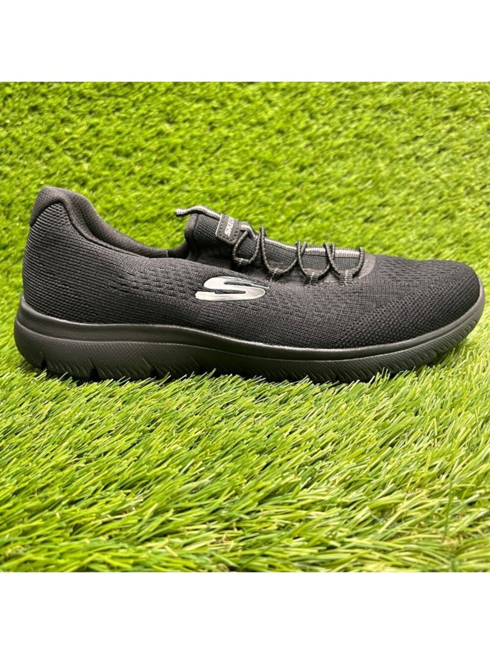 Skechers Summits-Radiant Flow Womens Size 6.5 Black Running Shoes Sneakers